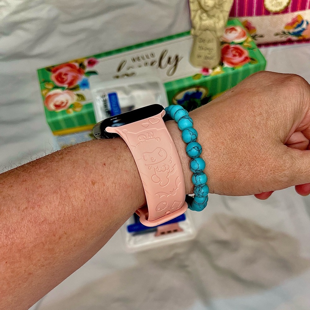 Watch Bands - Apple 42 44 45 mm Disney’s LILO & STITCH | Navy Blue & Pink - Picture 10 of 12